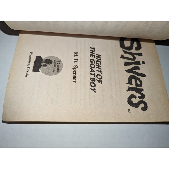 Vintage 1996 Shivers #23 Night of The Goat Boy M.D.Spenser PB Book Rare - Picture 3 of 6